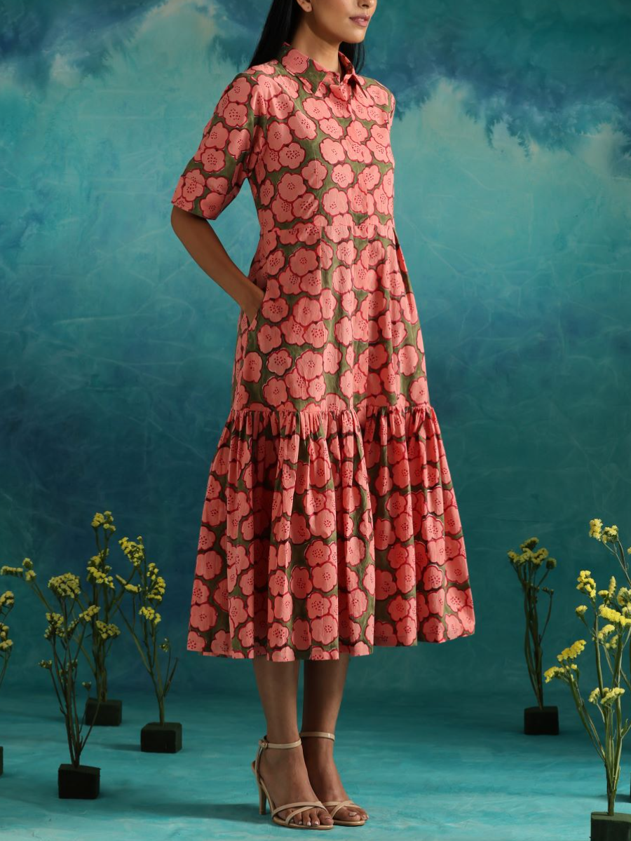 Strawberry Fields- Button Down Dress