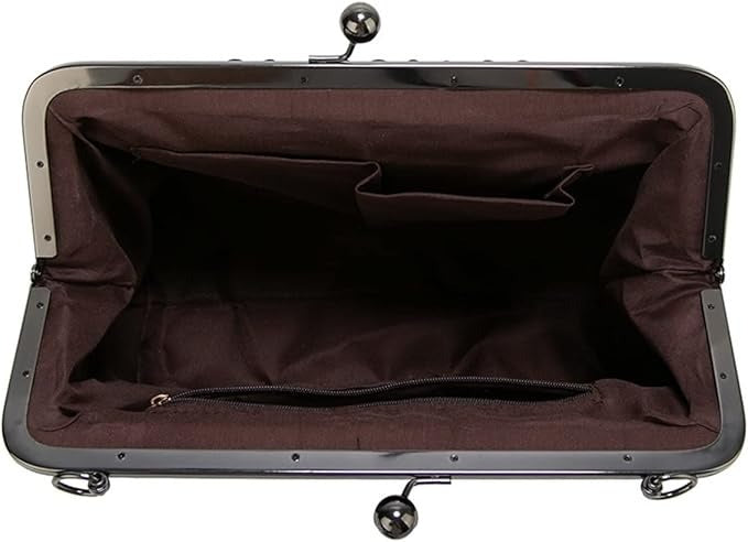 Women's Vintage Metal Lock Bag