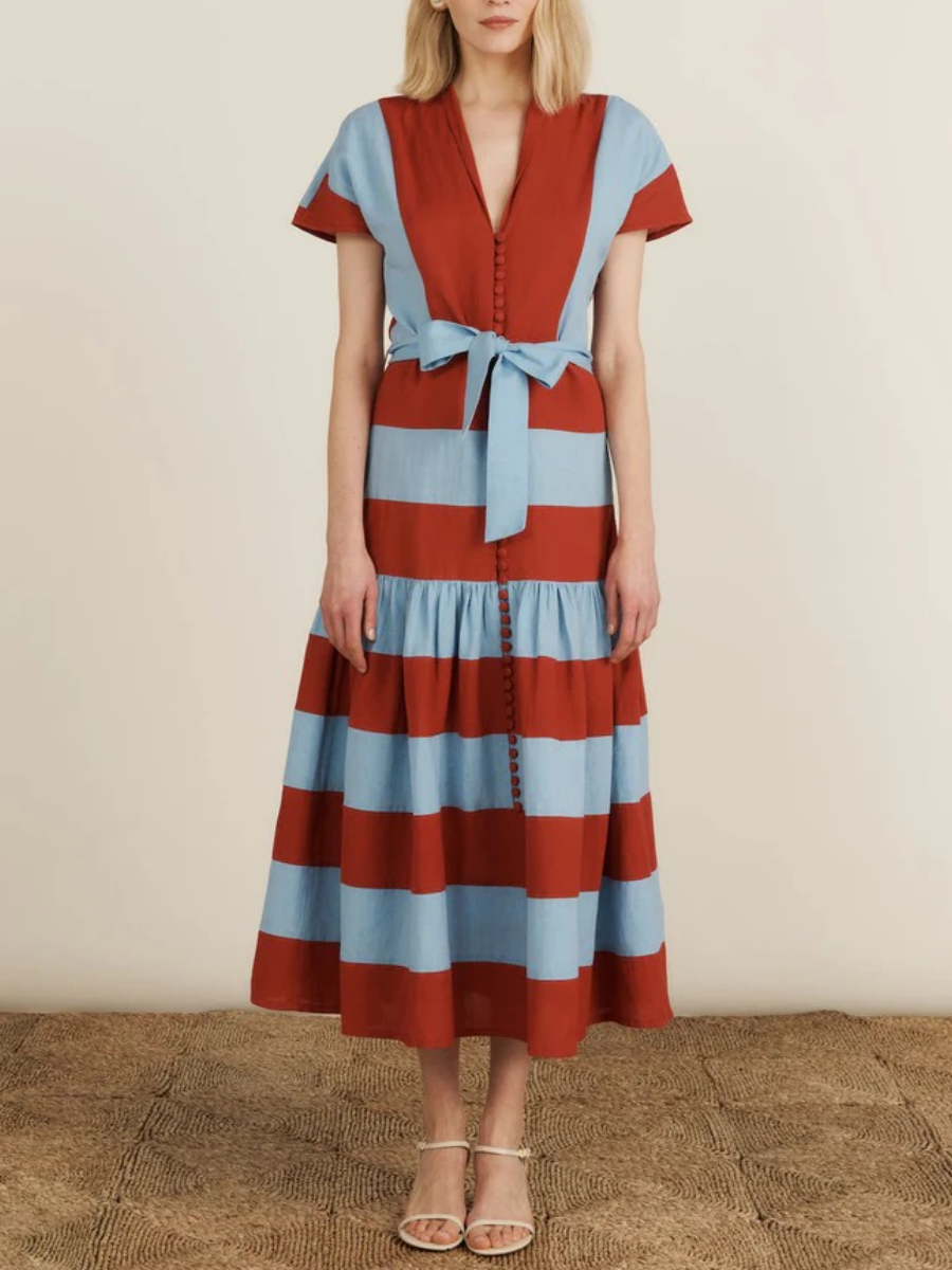 Chic And Stylish V-neck Dress