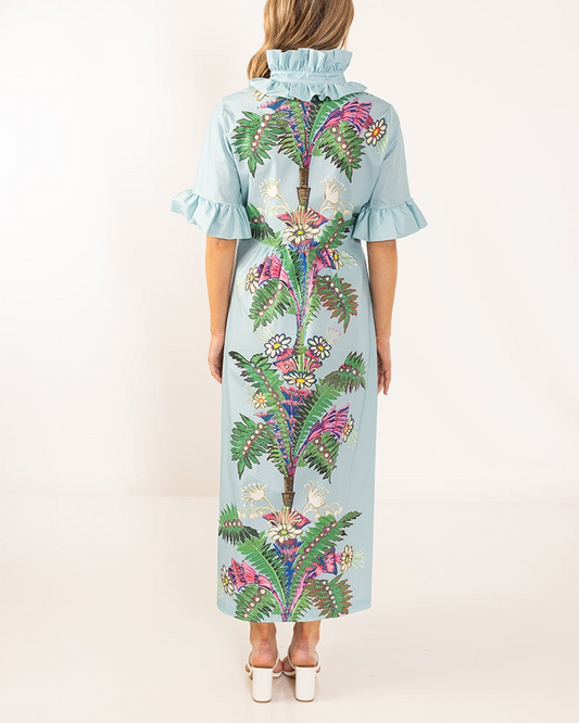 Double Ruffled Collar Dress