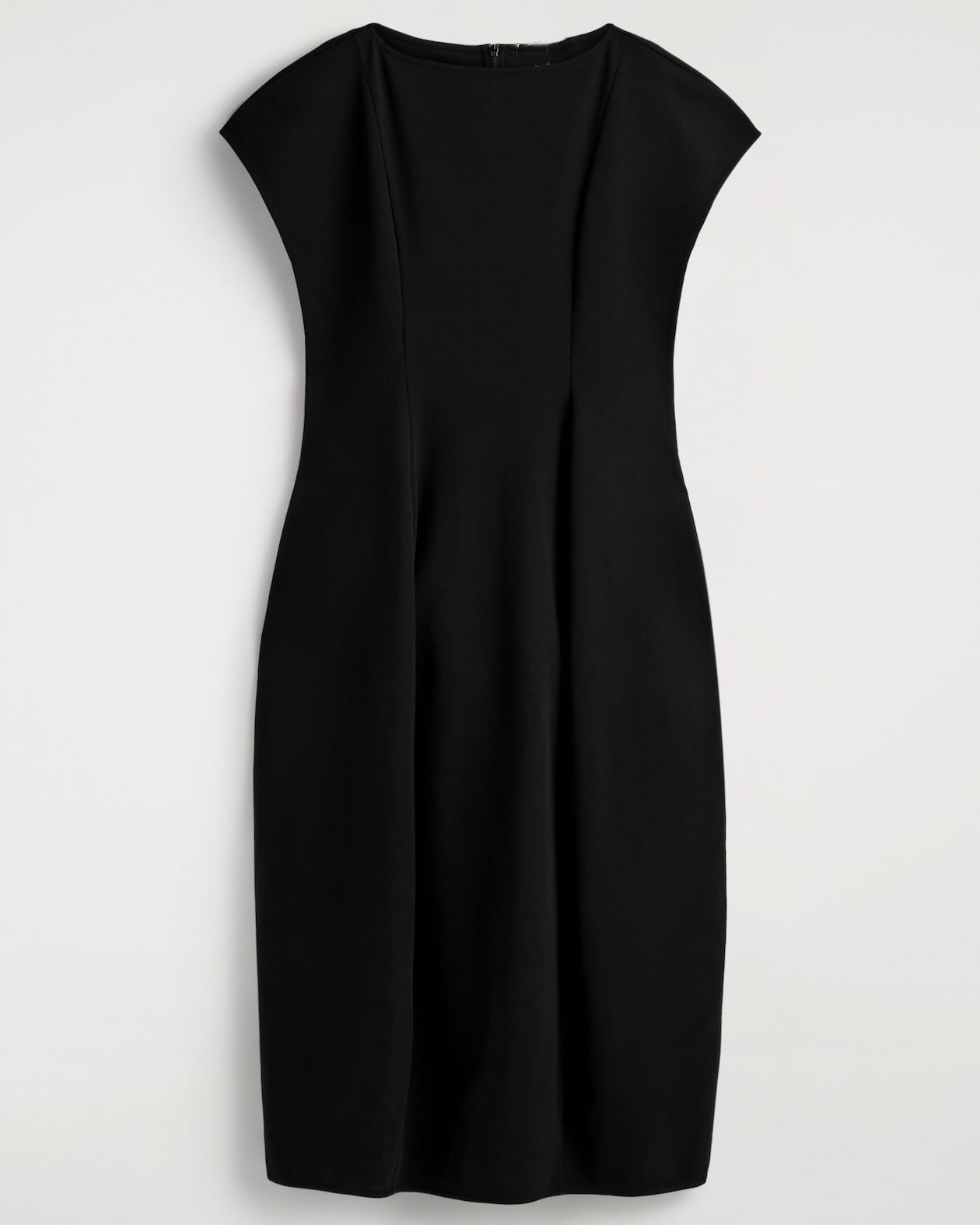 Sculptural Jersey Midi Dress