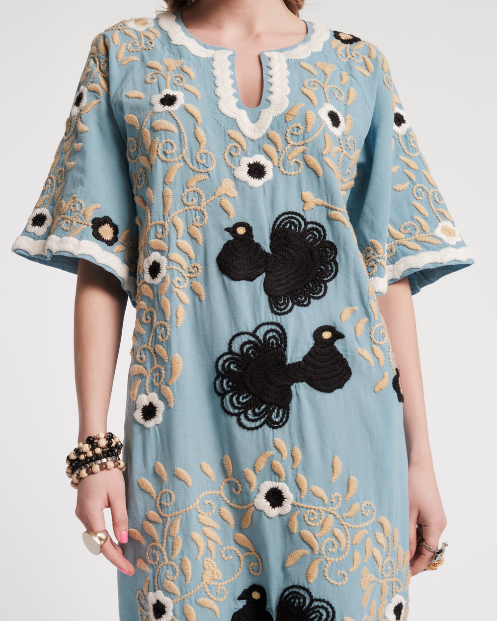 Embroidered Charming Caftan