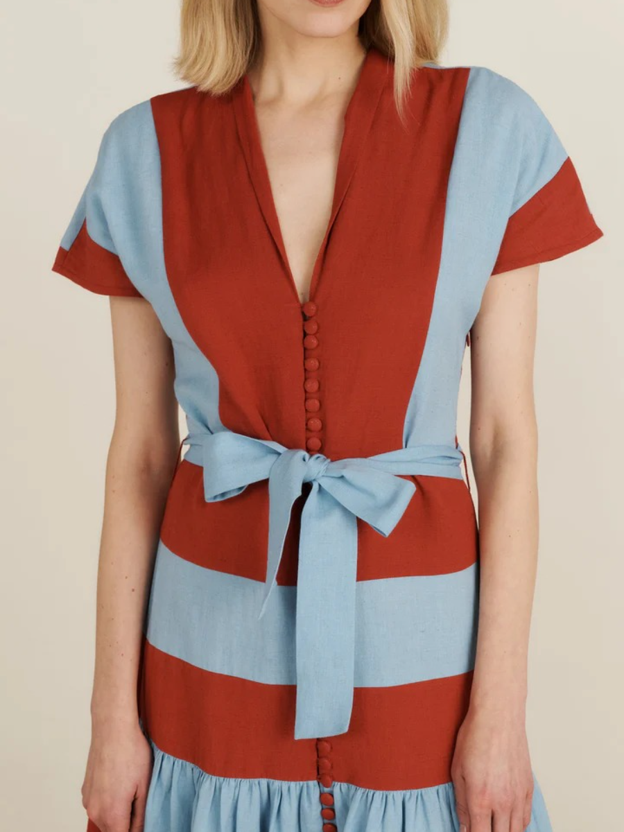 Chic And Stylish V-neck Dress