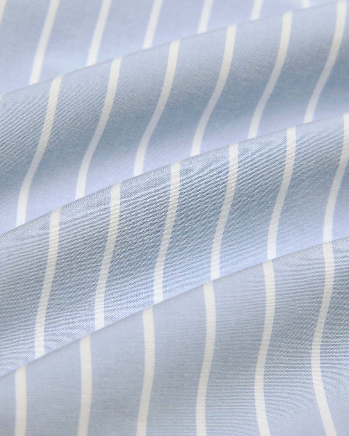 Striped Cotton Poplin Sleeveless Shirt Dress