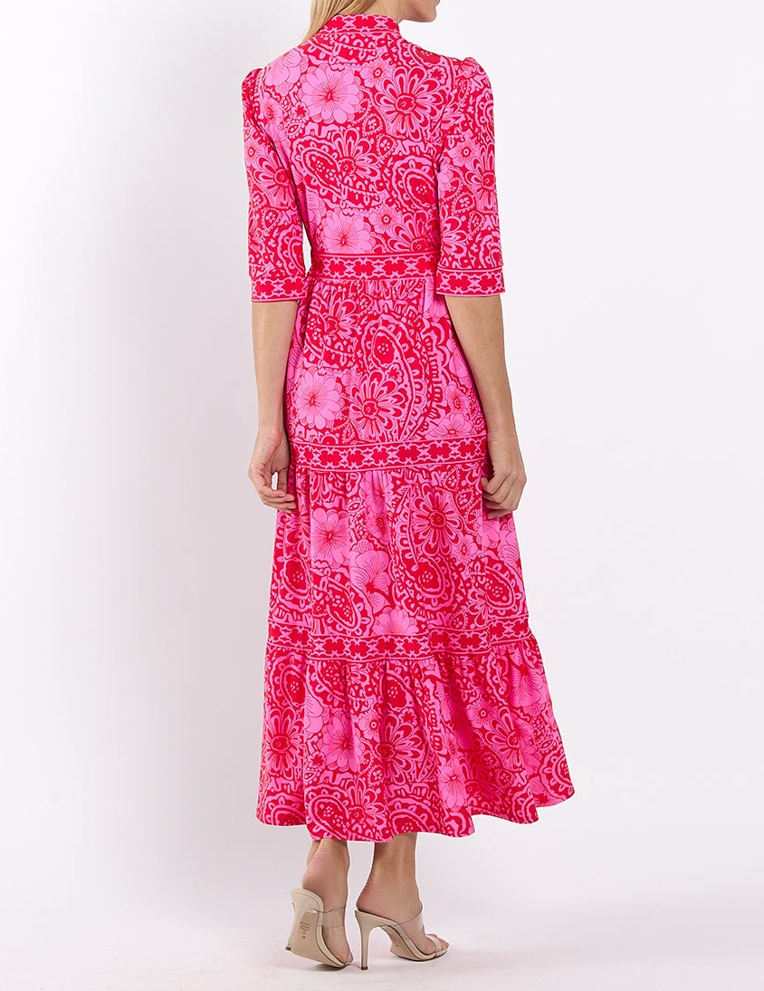 Candy 3/4 Sleeves Maxi Dress