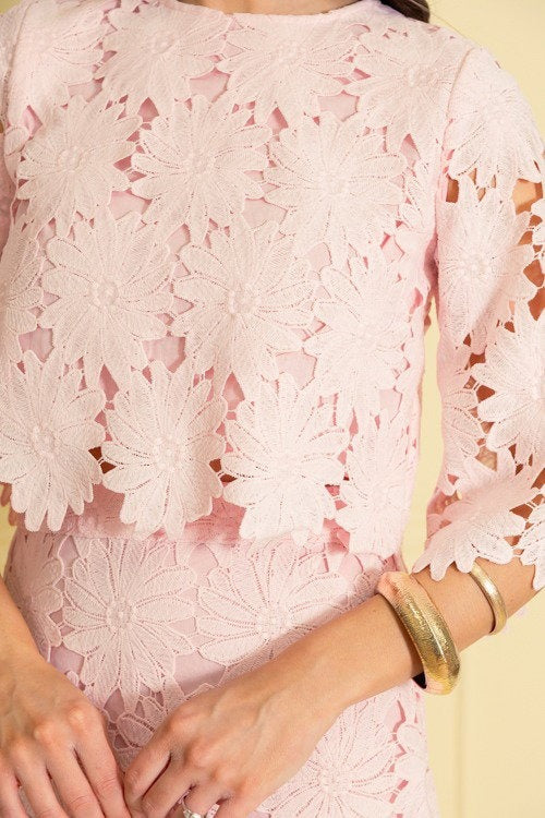 Gorgeous Lace Set, Baby Pink