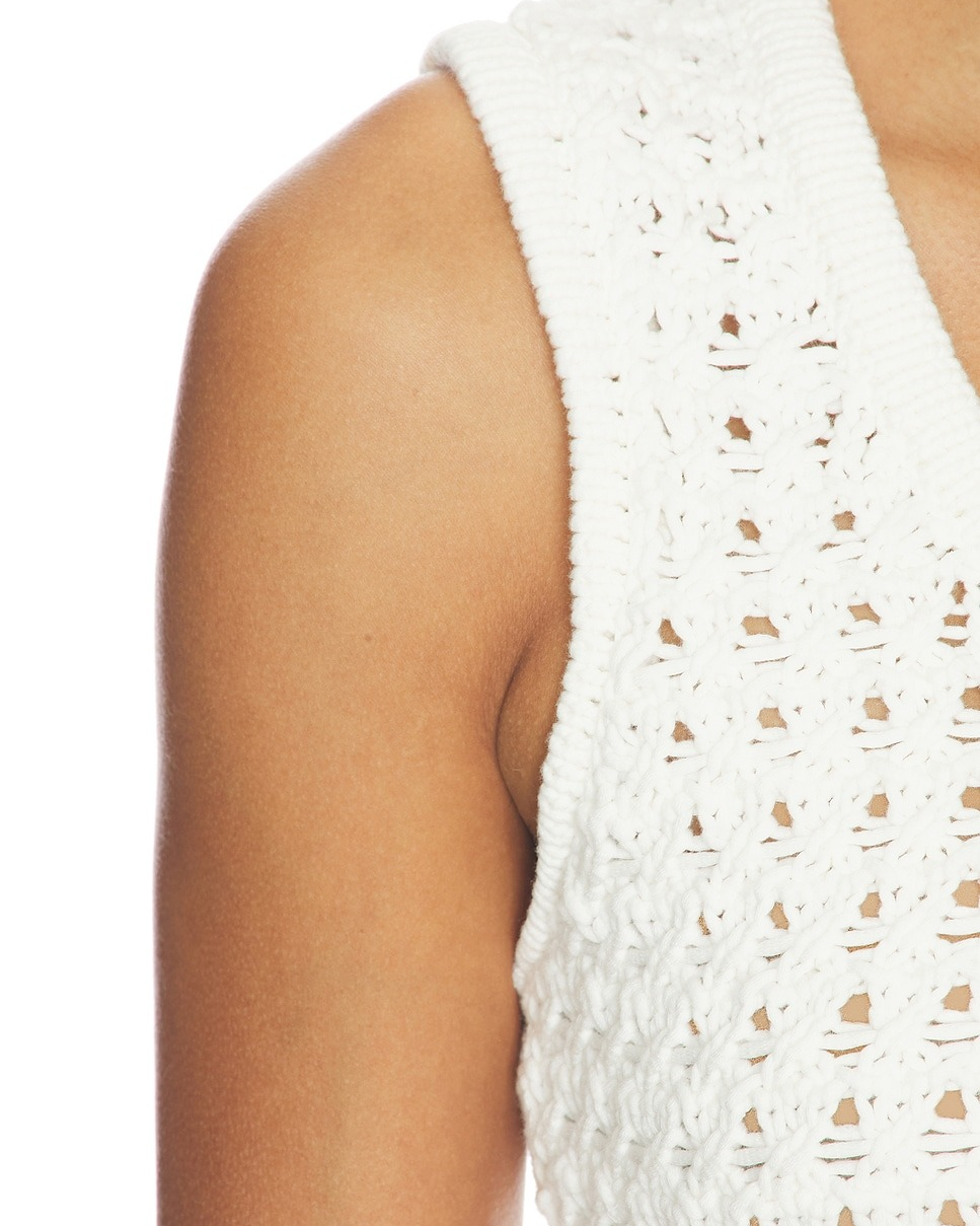 Openwork Sweater Tank