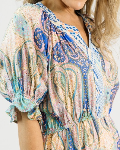 Paisley Print Maxi Dress