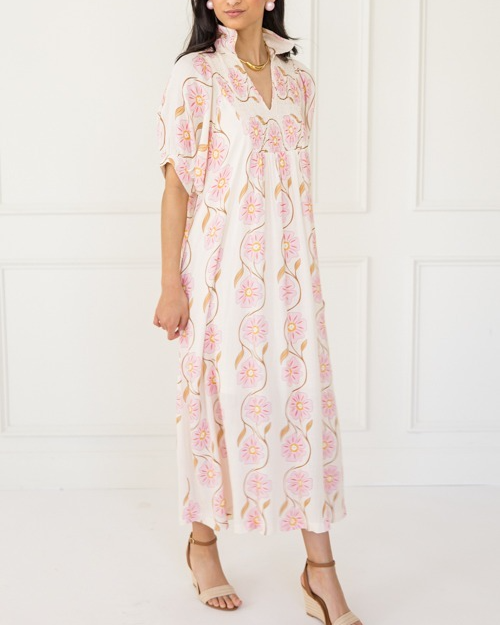 Floral Vines Maxi Dress