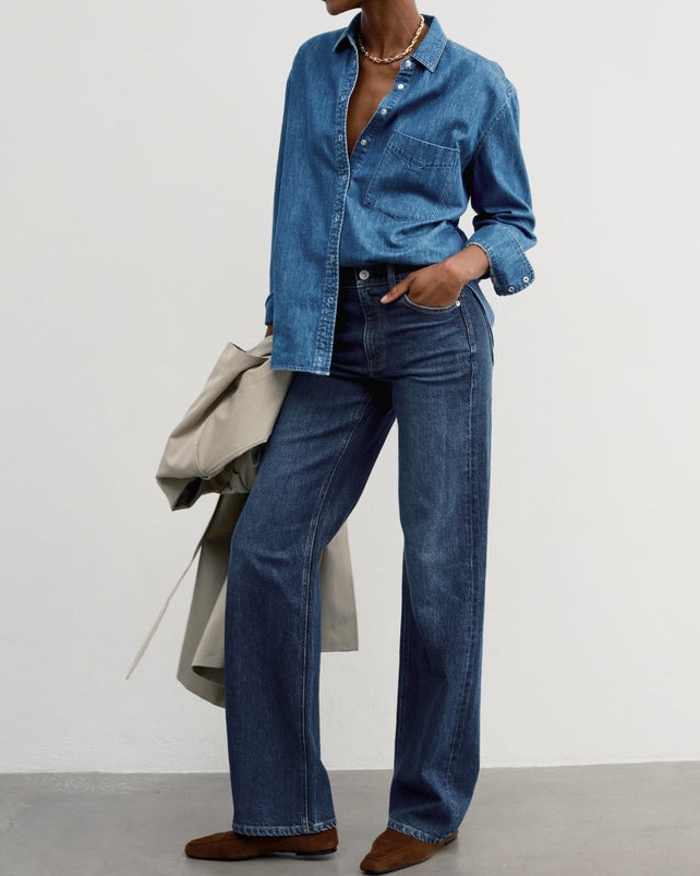 Oversized Denim Shirt