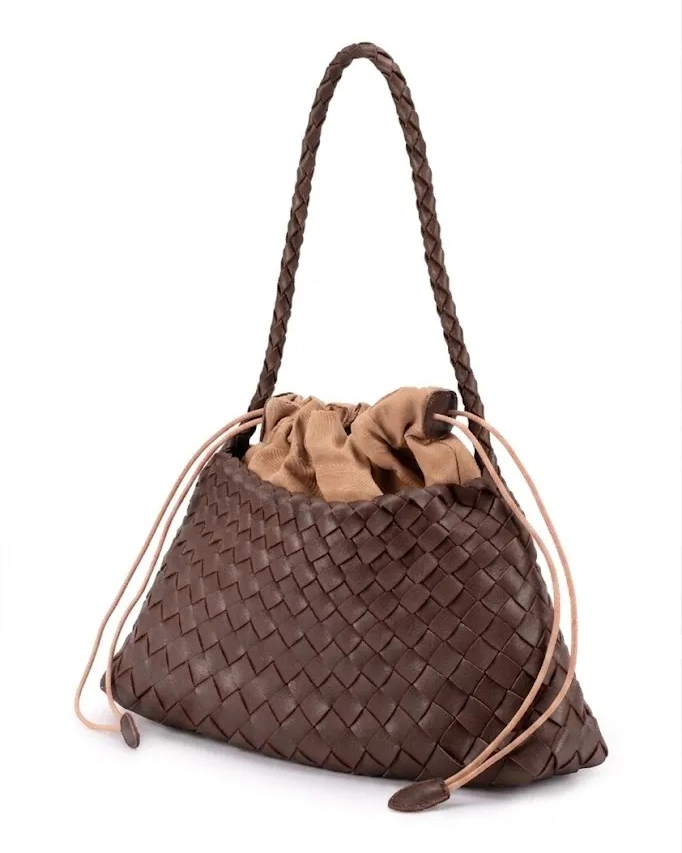 Woven Leather Shoulder Bag