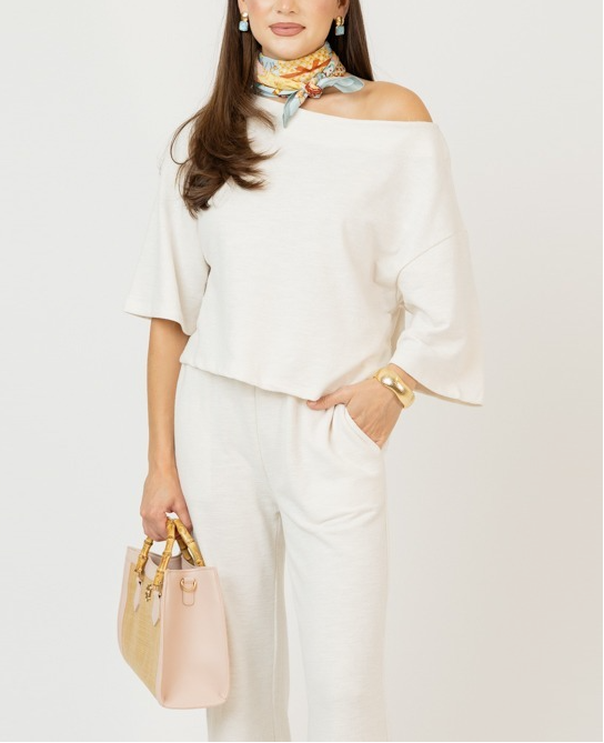 Boatneck Pants Set