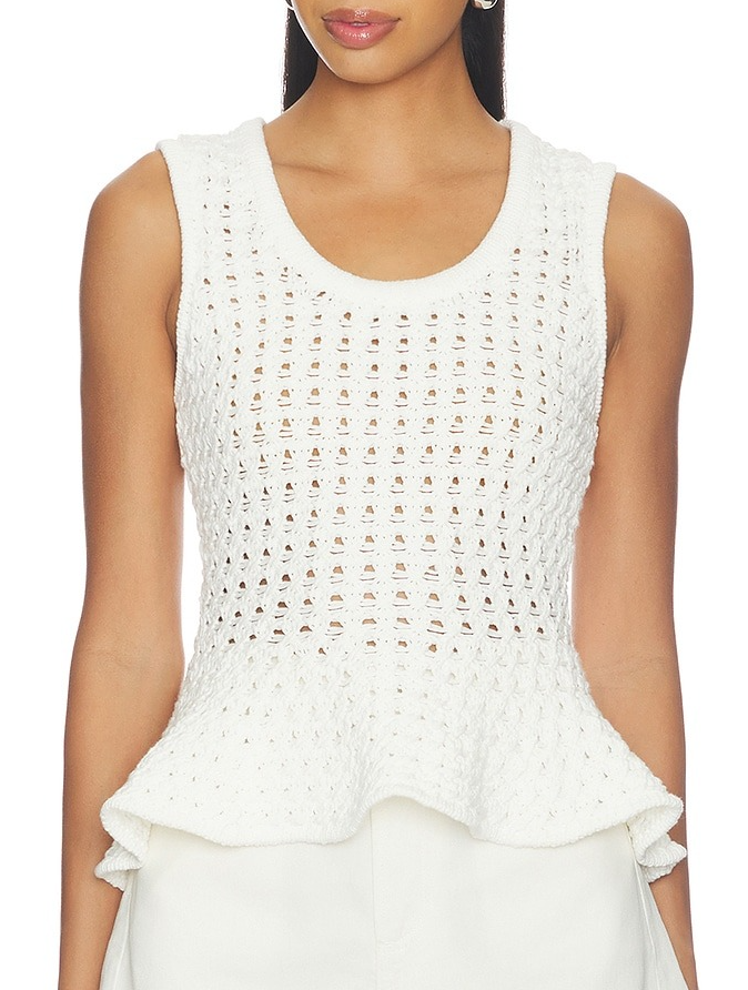 Openwork Sweater Tank