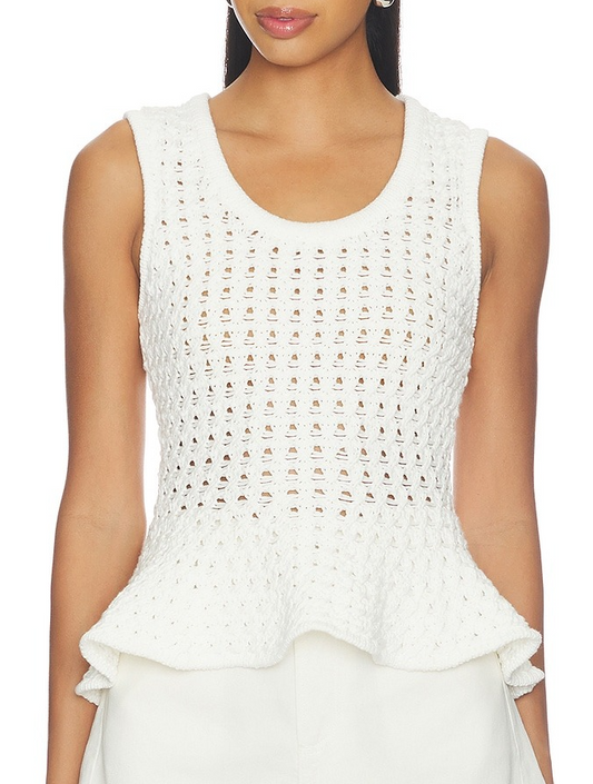 Openwork Sweater Tank
