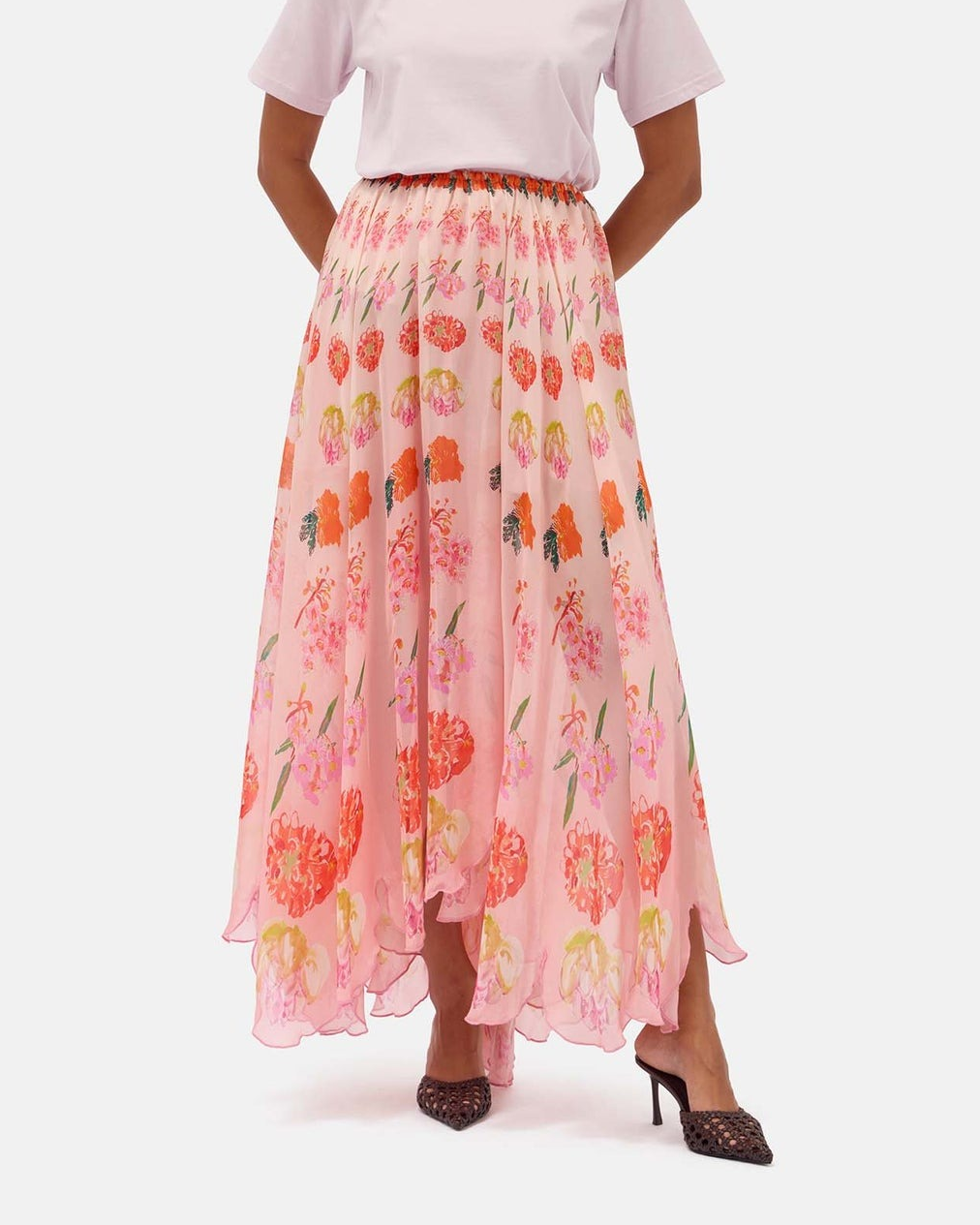 Pink Blossom Petal Skirt