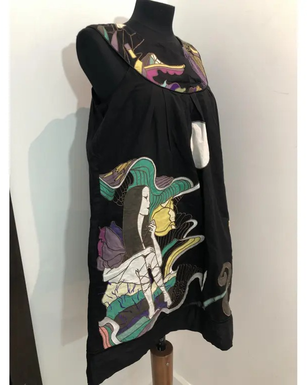 Round Neck A-Line Dress