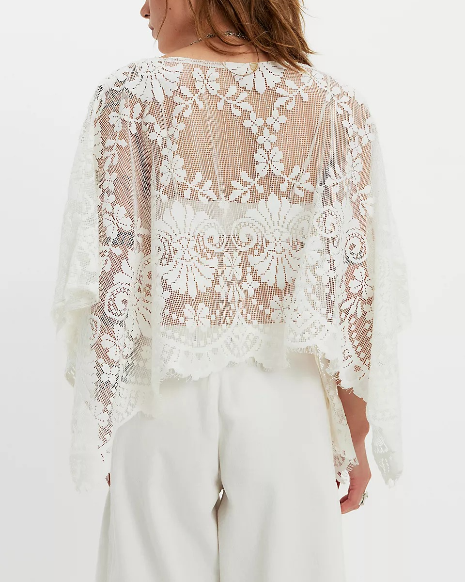 Malai Lace Poncho