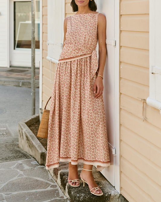 Floral Print Sleeveless Dress