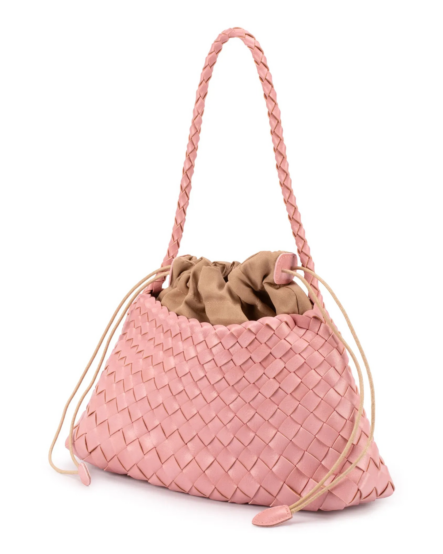 Woven Leather Shoulder Bag