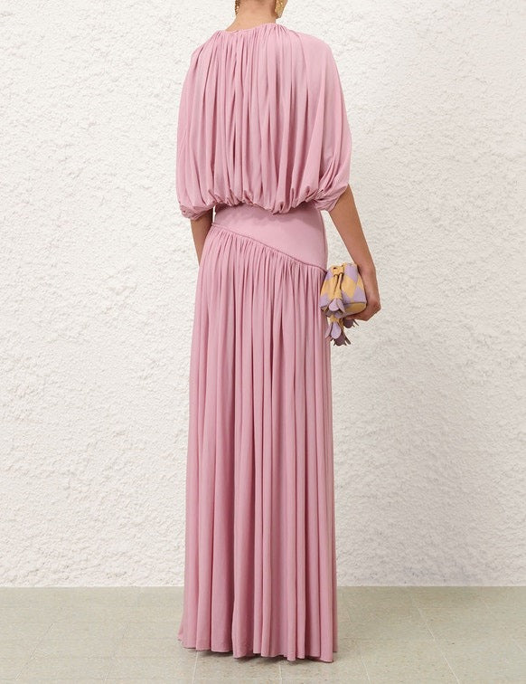 Alchemy Caped Blouse And Asymmetric Skirt