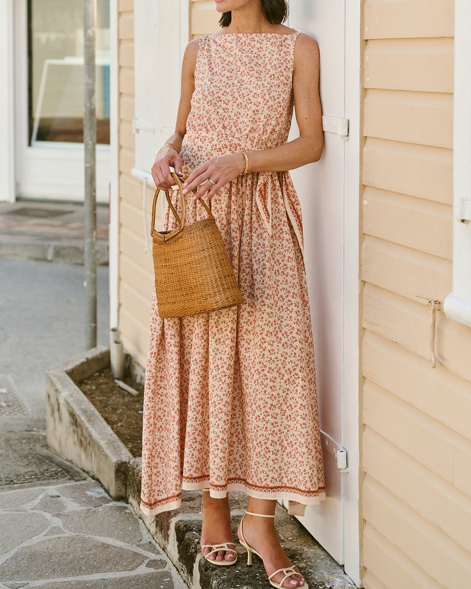 Floral Print Sleeveless Dress