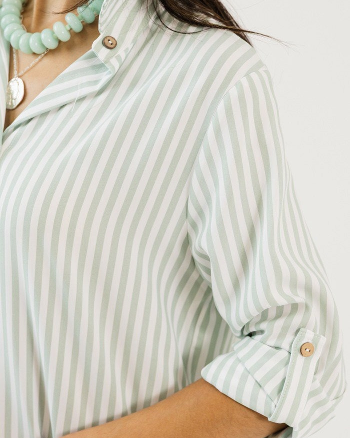 April Striped Maxi Dress