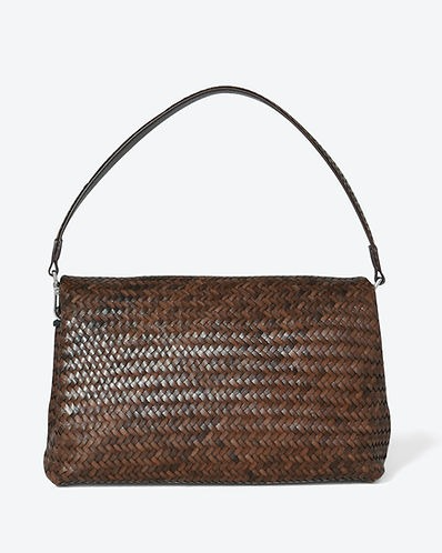 Woven Leather Crossbody Bag