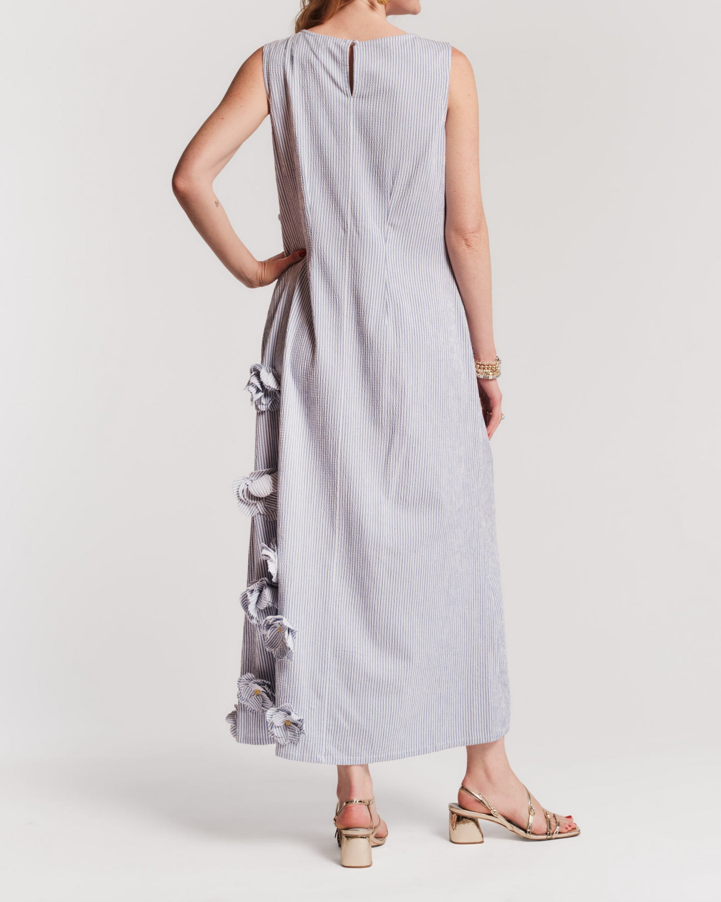 Origami Gingham Dress