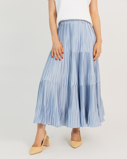 Pleated Maxi Skirt