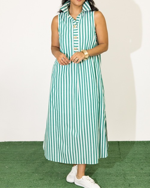 Birdie Stripe Maxi Dress