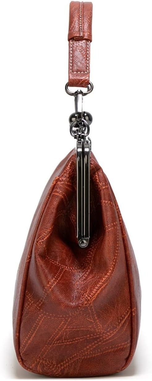 Women's Vintage Metal Lock Bag