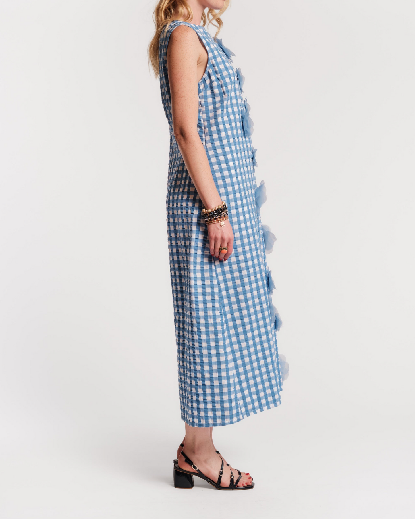 Origami Gingham Dress