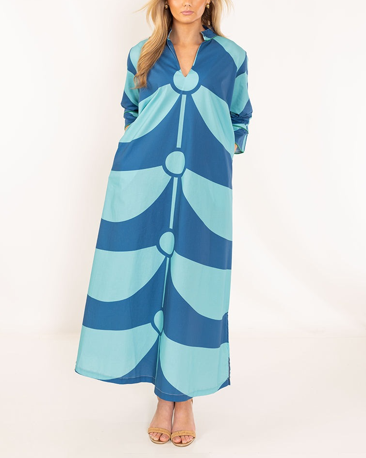 Blue Toddy Charleston Dress