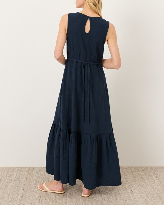Organic Coastal Double Gauze Beach To Brunch Maxi Dress