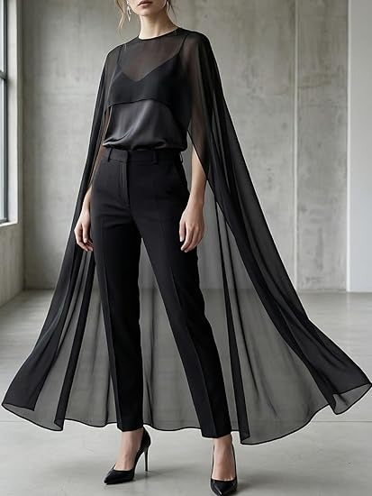 Women Chiffon Cape