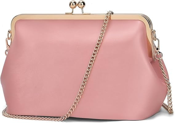 Women's Kiss Lock Crossbody Bag