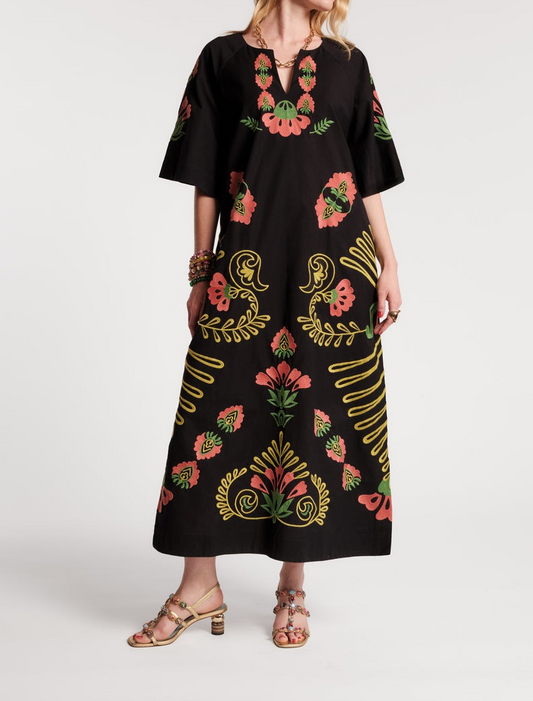 Embroidered Charming Caftan