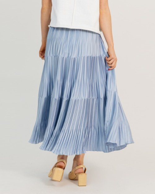 Pleated Maxi Skirt