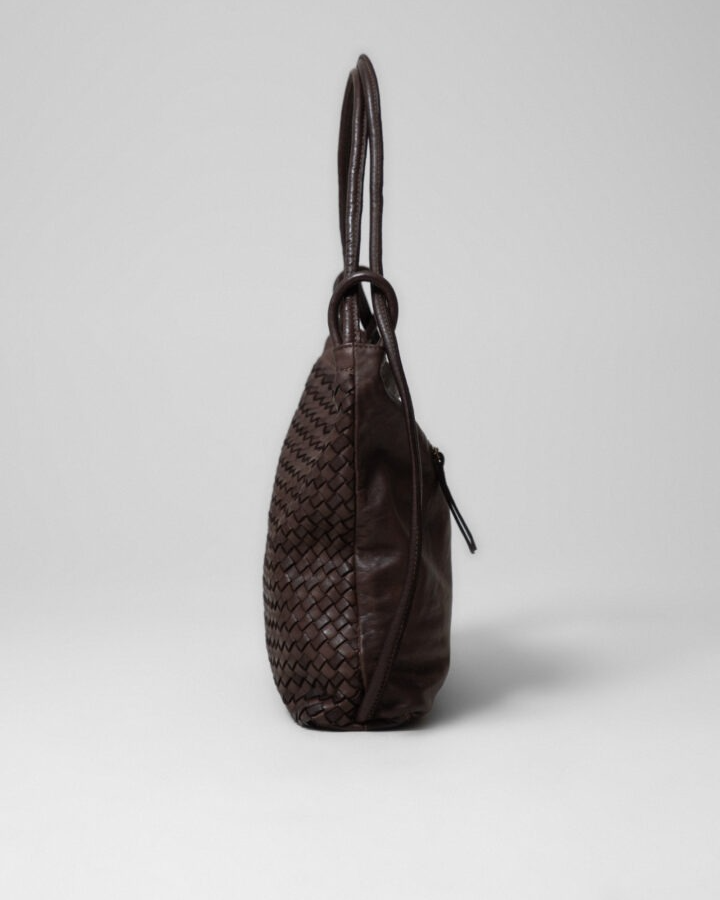 Wide Weave Leather Multiway Bag