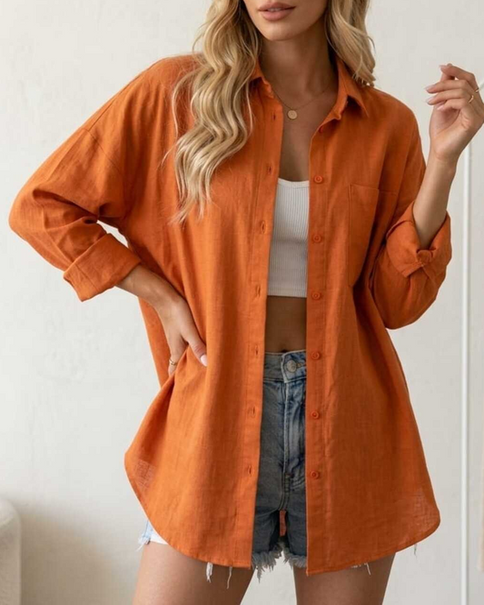 Oversized Linen Shirt