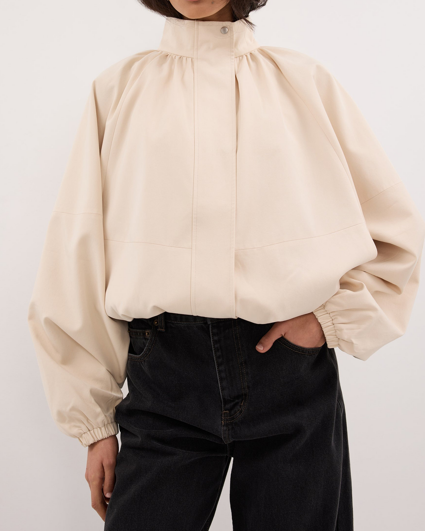 Long Sleeve Batwing Lightweight Jacket