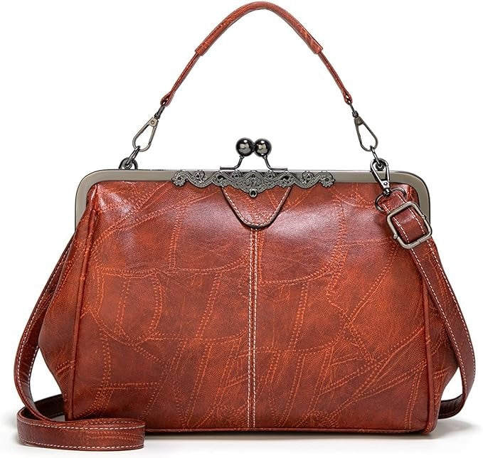 Women's Vintage Metal Lock Bag