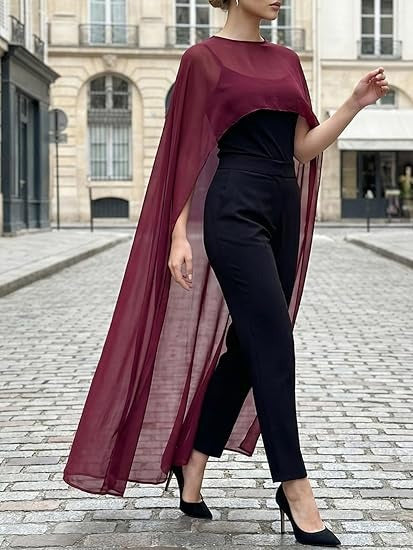 Women Chiffon Cape