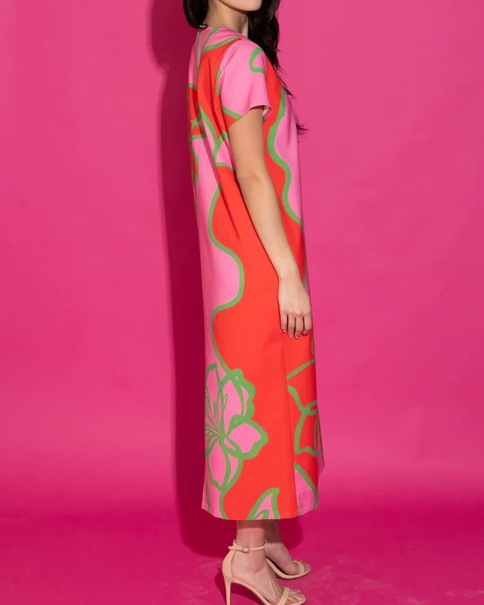 Fuschia maxi dress