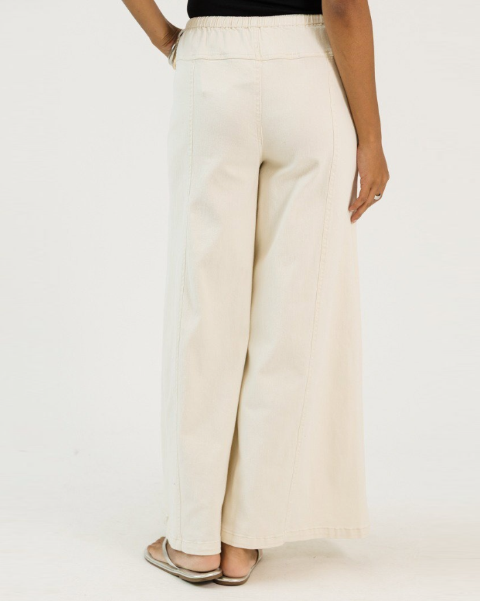 Exposed Seam Wide Leg Pants