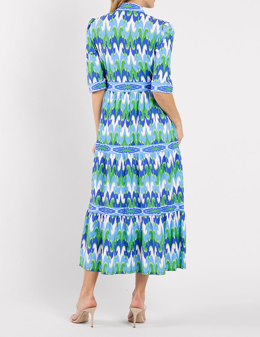 Candy 3/4 Sleeves Maxi Dress