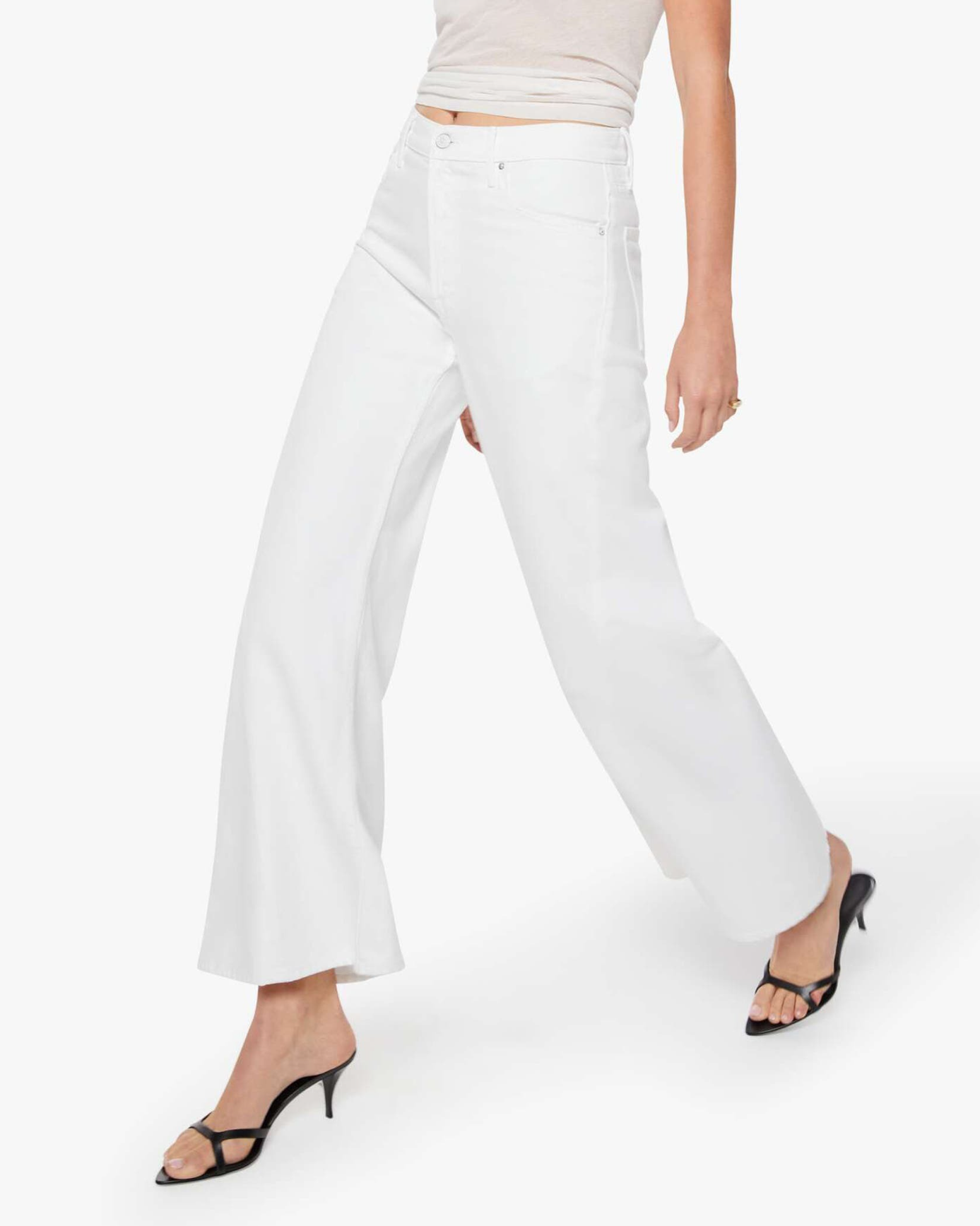 Twist High Waist Wide Leg Jeans