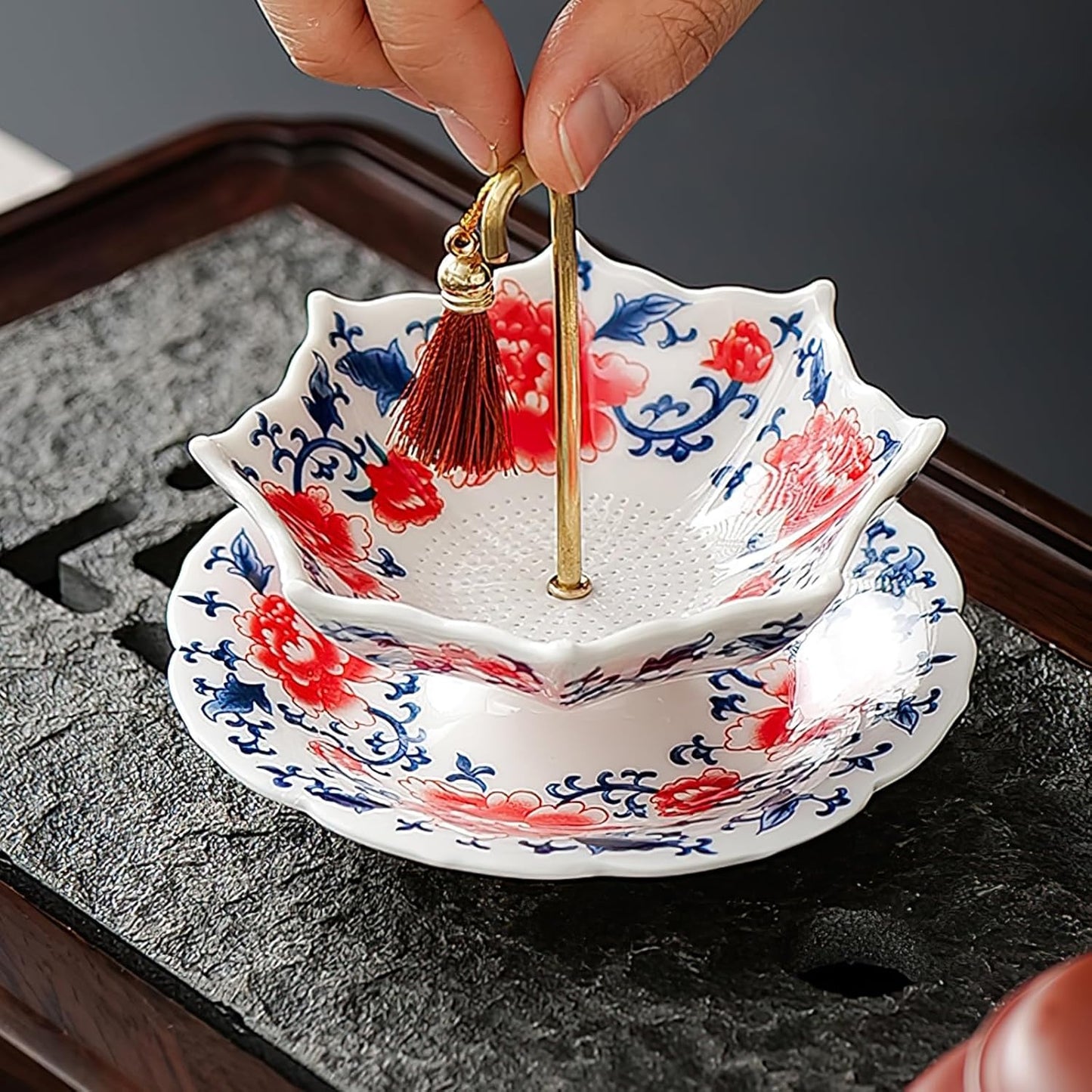 Umbrella Shape Ceramic Tea Strainer
