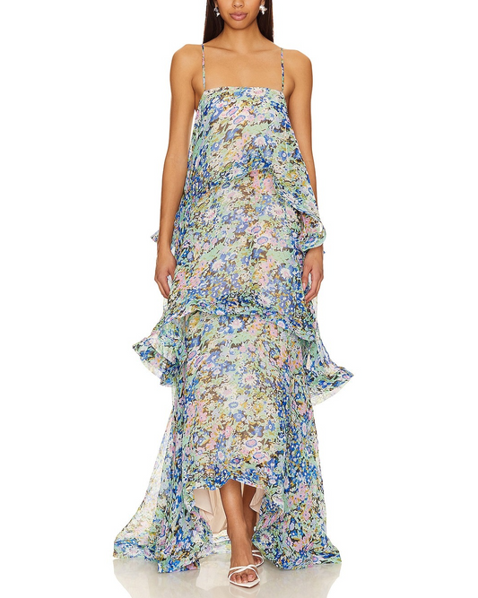 Floral Tiered Maxi Dress