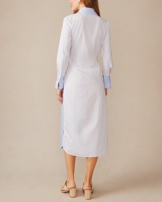 Shirt Dress in Stripe